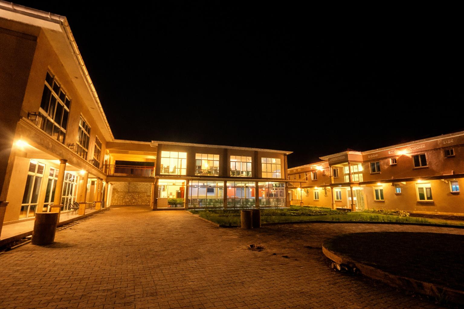 Night view of Fort Arch Eco Lodges